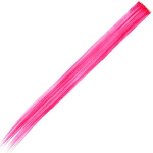Accesoriu Deghizare Extensie Par Drept cu Clips Fucsia - 51cm