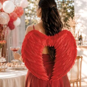 Aripi de Inger Rosii pentru Deghizare 65x40cm