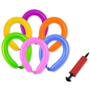 Baloane de Modelaj Colorate Fluorescente & Pompa - 20 buc