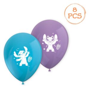Baloane de Petrecere Albastre Mov Stitch 28cm - 8buc