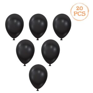Baloane de Petrecere Negre Metalizate 30cm - 20buc