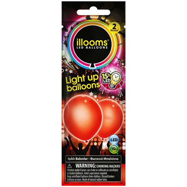 Baloane LED IlloomsRosii 2buc - Giochi Preziosi