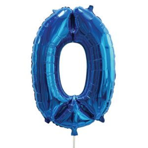 Balon Petrecere din folie Bleu Metalizat Nr.0 - 60cm