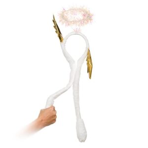 Bentita Inger cu Aripi & Coronita cu Miscare Tinsel Holografic de Craciun