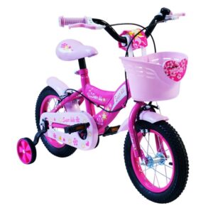 Bicicleta Fucsia cu Cos Roz pentru Copii - 12"