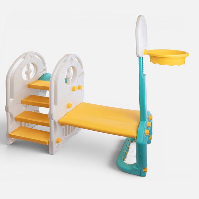 Centru de Activitati pentru Copii 4 in 1 cu Tobogan