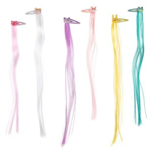 Clame Metalice Par cu Animale 3D de Diferite Culori & Suvite Colorate - 6buc