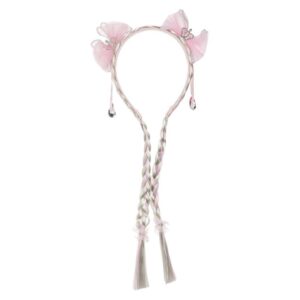 Coronita Par cu Codite Blonde Roz 2 Fundite 28cm