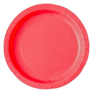 Farfurii din Carton Rosii 18cm - 10buc