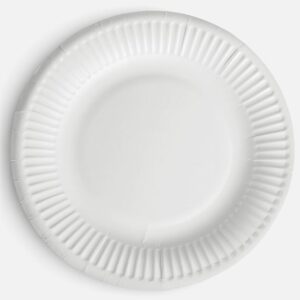 Farfurii Ecologice Reciclabile Albe 19,5cm - 10buc