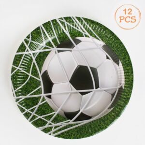 Farfurii Petrecere din Hartie Fotbal Ø23cm - 12buc