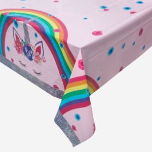 Fata de Masa din Plastic Roz Unicon Rainbow 180x120cm