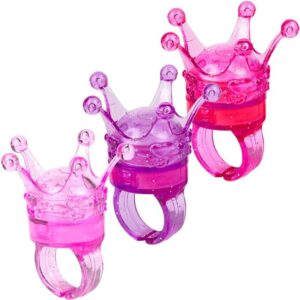 Inele Coronite cu Lip Gloss pentru Copii - 3buc