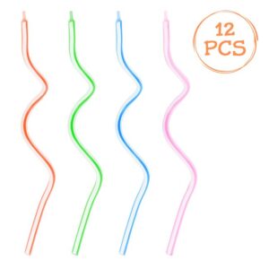 Lumanari Zi de Nastere Subtiri Ondulate de Diferite Culori 14cm - 12buc