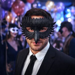 Masca Carnaval  Pasare Neagra pentru Barbati