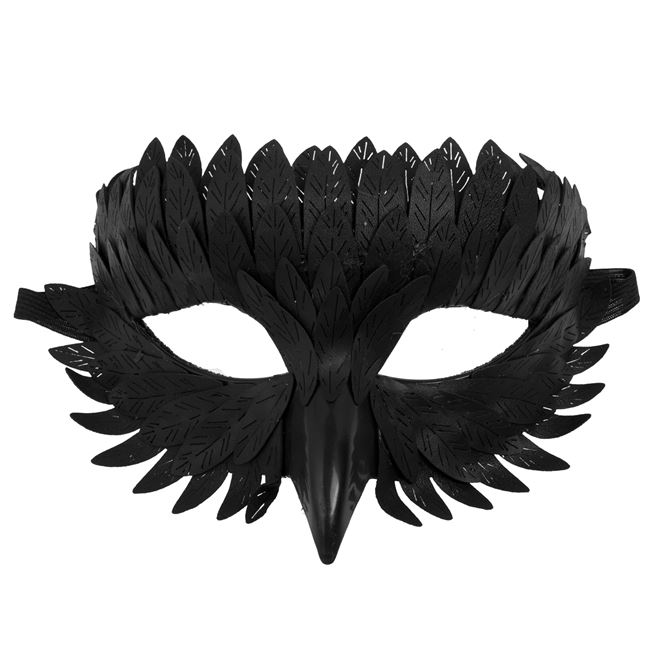 Masca Carnaval Pasare Neagra pentru Barbati