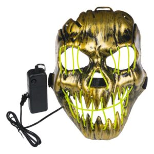 Masca de Halloween Craniu Full cu LED Neon