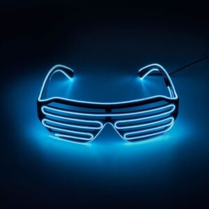 Ochelari Deghizare Bleu Neon Lumina