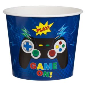 Pahar din Carton Bleu cu Model Control "Game On" pentru Snak - 1.8L
