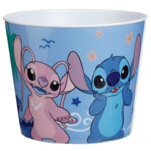 Pahar din Plastic Bleu cu Model Lilo & Stitch pentru Snaks - 2,4L