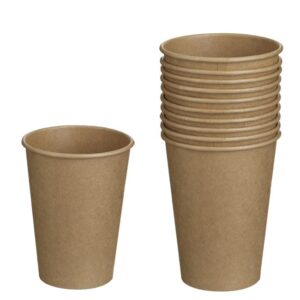 Pahare de Carton Kraft 270ml - 10buc