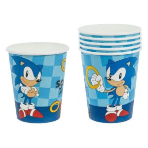 Pahare din Carton de Petrecere Sonic 240ml - 6buc