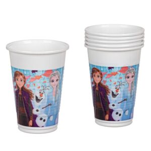 Pahare din Plastic de Petrecere Frozen II 200ml - 6buc