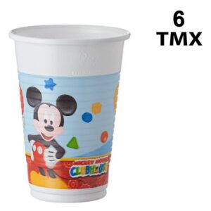 Pahare din Plastic de Petrecere Mickey Mouse 200ml - 6buc