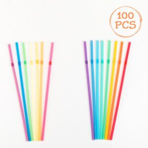Paie din Plastic Flexibile Reutilizabile Colorate Ambalate Individual 5x220mm - 100buc