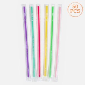 Paie din Plastic Reutilizabile Colorate Drepte Ambalate Individual 4x180mm - 50buc