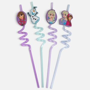 Paie Fancy din Plastic Reutilizabile Rasucite Frozen Ø6x270mm - 4buc
