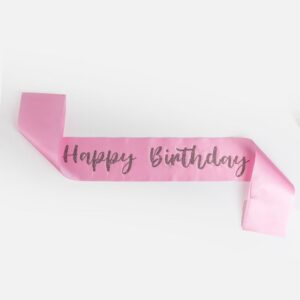 Panglica Happy Birthday cu Stras