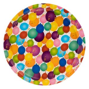Platou Party din Plastic cu Model Colorat Ø35cm