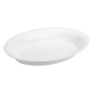 Platou Servire din Plastic Alb 40x27.5x6cm
