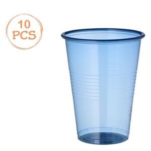 Set 10 Pahare Transparente Bleu din Plastic 480ml