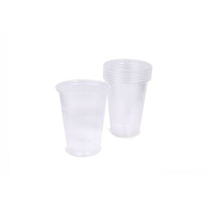 Set 40 de Pahare din Plastic Transparent 270ml