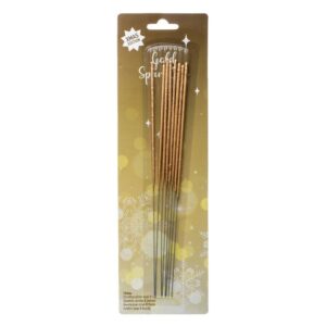 Set Artificii de Mana de Culoare Aurie 24cm - 8buc