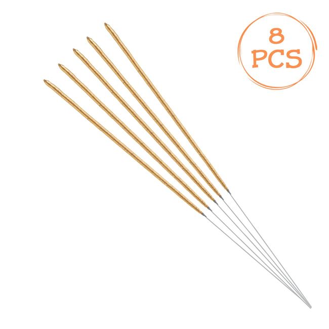 Set Artificii de Mana de Culoare Aurie 24cm - 8buc