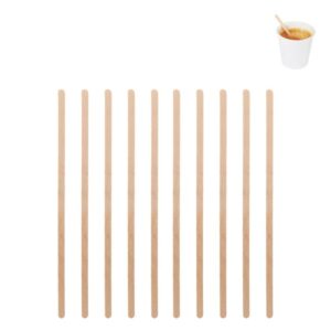 Set Bete Agitatoare de Lemn Ambalate Individual pentru Cafea 14x0.5cm - 50buc
