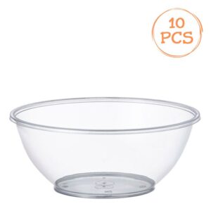 Set Boluri Reutilizabile din Plastic Transparent 280ml - 10buc