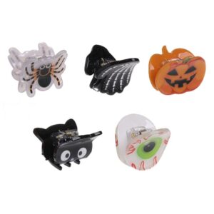 Set Clame Par cu 5 Modele de Halloween 2,5cm - 5buc