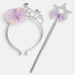 SET CORONITA-BAGHETA TUL LILA FUNDA
