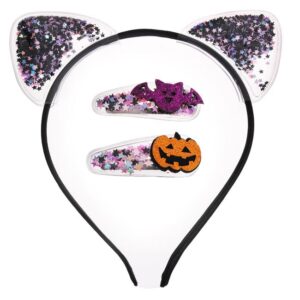 Set Coronita & Clama Par Dovleac Liliac de Halloween - 3 piese