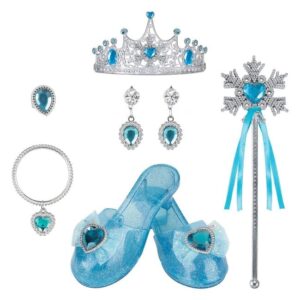 Set de Joaca cu Pantofi Bleu & Accesorii de Printesa
