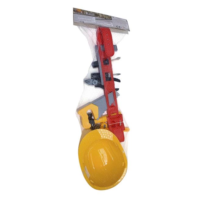 Set de Joaca Curea cu Scule & Casca - 9 piese