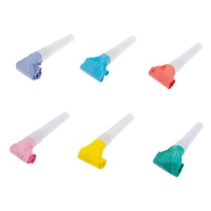 Set Suflatori de Petrecere Diferite Culori Pastel - 15buc