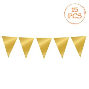 Stegulete din Plastic Folie Aurie pentru Petrecere 10m -15buc